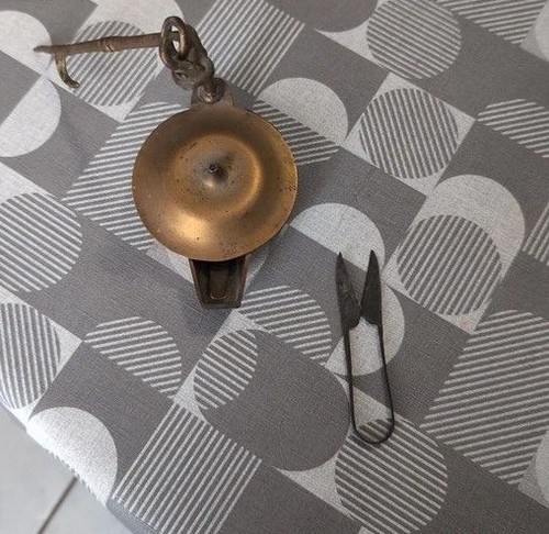 Lampe huile laiton - en, ou